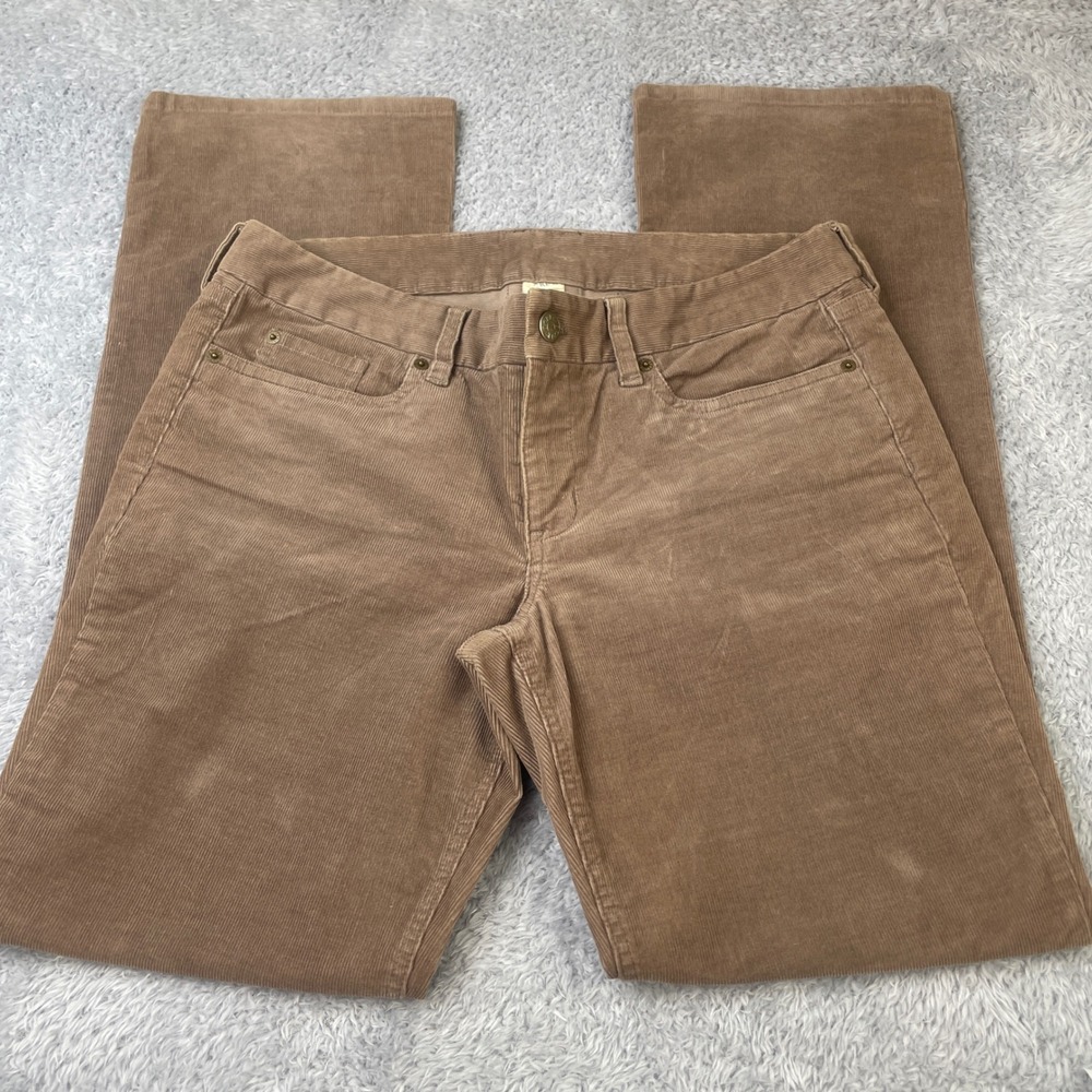 J.Crew Corduroy Pants Mens 32R‎ Brown Favorite Fit Straight Leg 28363